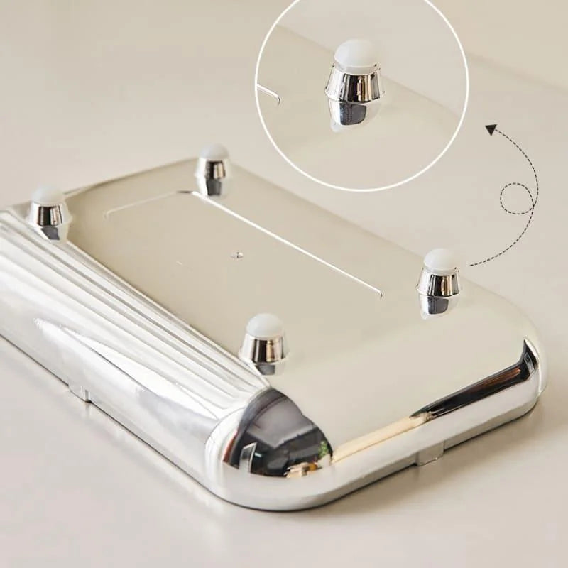 Chrome Tissue and Paper Box for Decoration and Organisation