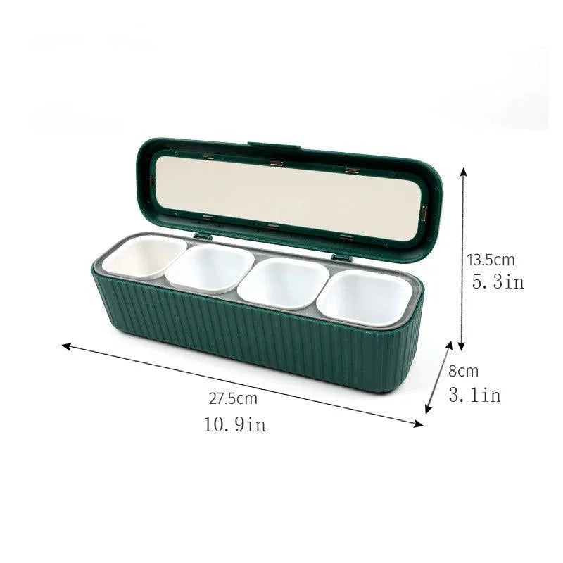 Spice Organiser Set with Box and Bottle for Kitchen