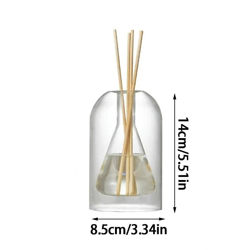 Transparent Glass Aromatherapy Diffuser Minimalist Design for Home Decoration