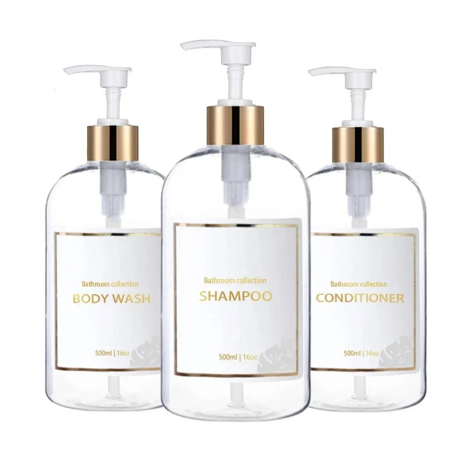3-Piece Liquid Soap Dispenser Set for Bathroom