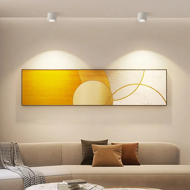 Dimmable Rotating LED Ceiling Light in Modern Aluminium