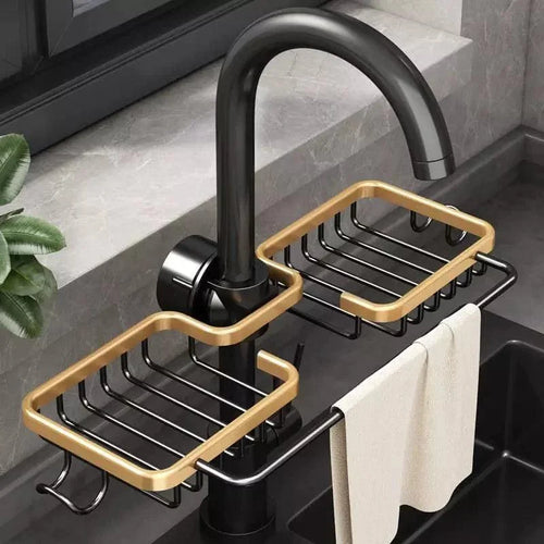 Aluminium Sink Organiser Sponge Holder for Kitchen
