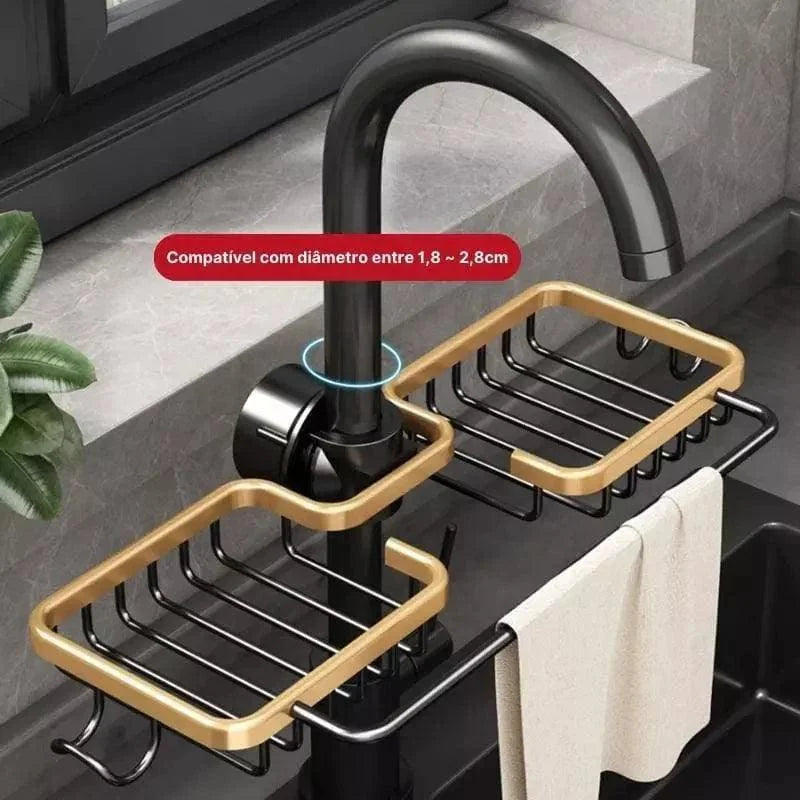 Aluminium Sink Organiser Sponge Holder for Kitchen