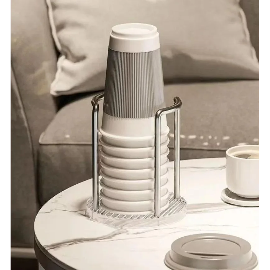 Disposable Cup Organiser Support in Stainless Steel and Acrylic