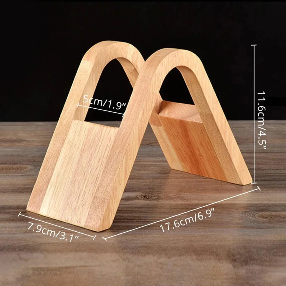 Vertical Solid Bamboo Coffee Filter Holder
