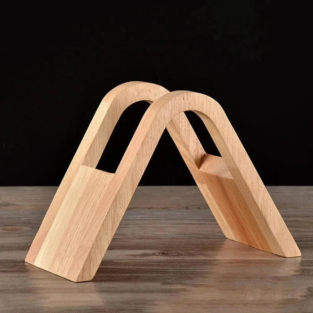 Vertical Solid Bamboo Coffee Filter Holder