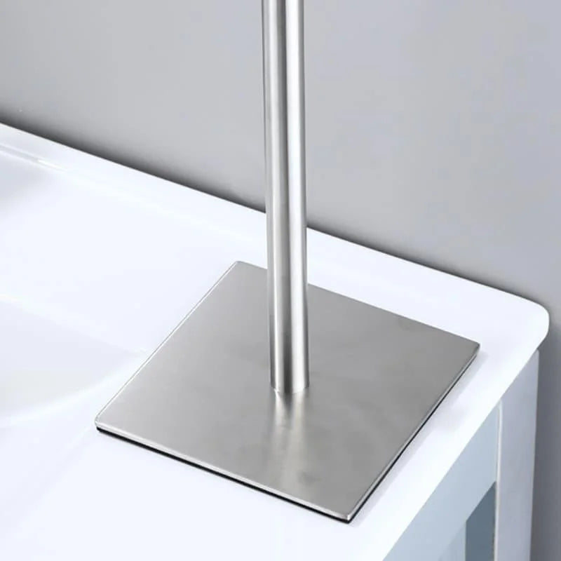 Stainless Steel Towel Holder with Rubber Base for Countertop