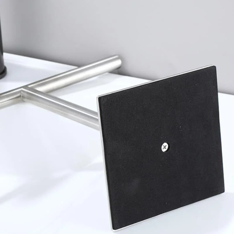 Stainless Steel Towel Holder with Rubber Base for Countertop