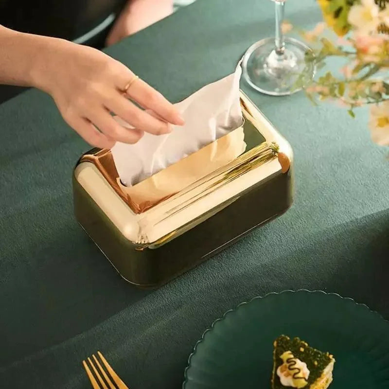 Chrome Tissue and Paper Box for Decoration and Organisation