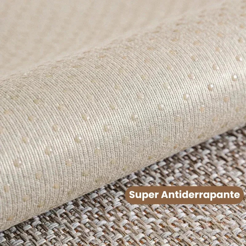 Non-Slip Grey Cotton and Linen Sofa Cover