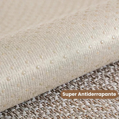 Non-Slip Grey Cotton and Linen Sofa Cover