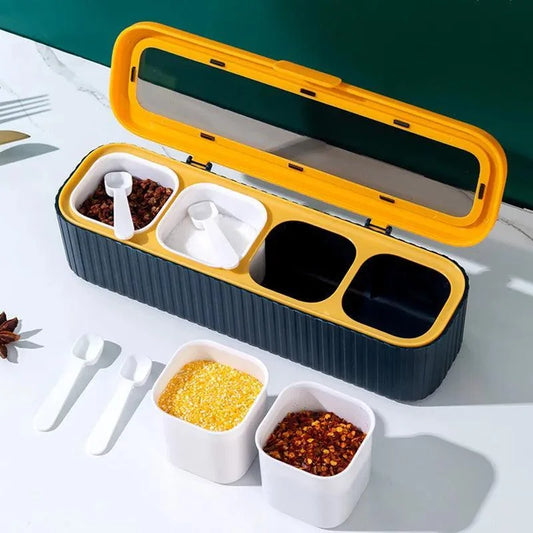 Spice Organiser Set with Box and Bottle for Kitchen
