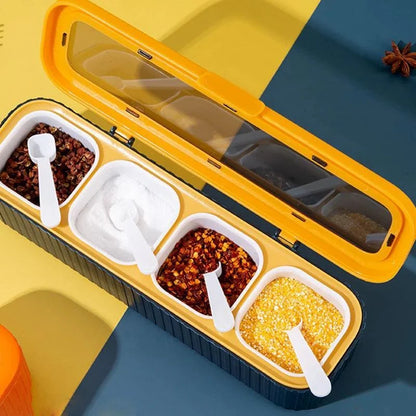 Spice Organiser Set with Box and Bottle for Kitchen