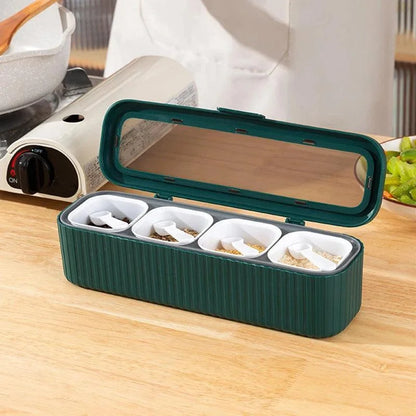 Spice Organiser Set with Box and Bottle for Kitchen