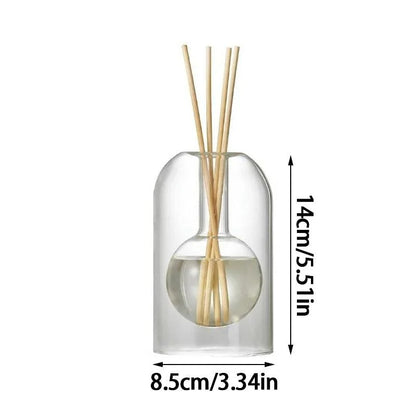 Transparent Glass Aromatherapy Diffuser Minimalist Design for Home Decoration