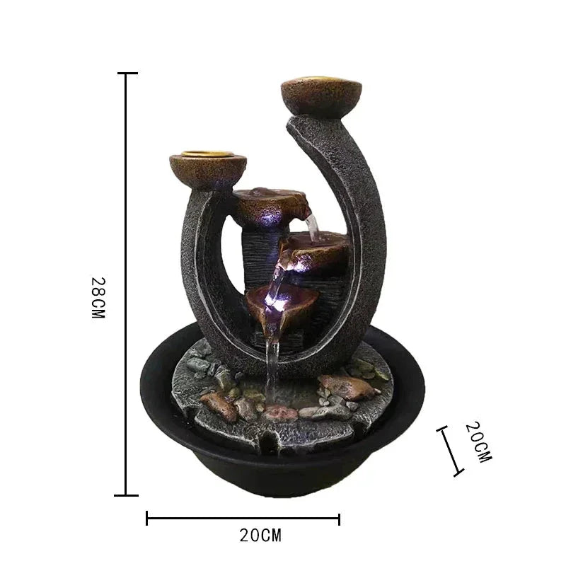Feng Shui Decorative Water Fountain in Resin for Your Room