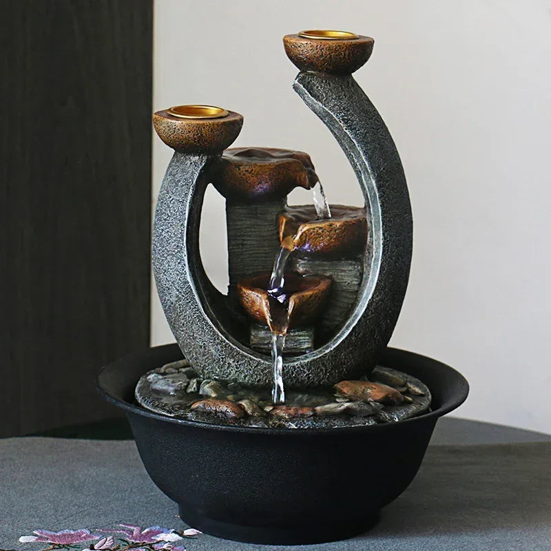 Feng Shui Decorative Water Fountain in Resin for Your Room