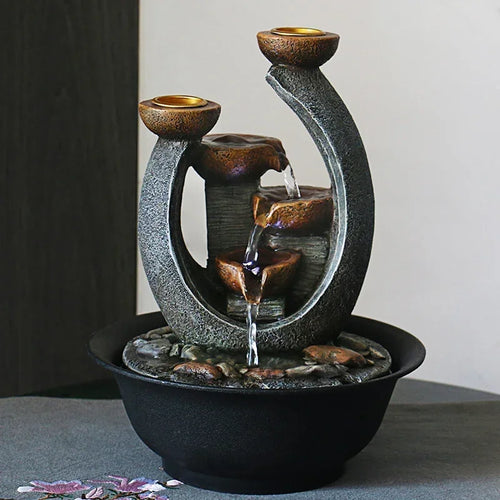 Feng Shui Decorative Water Fountain in Resin for Your Room