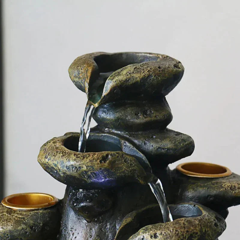 Feng Shui Decorative Water Fountain in Resin for Your Room