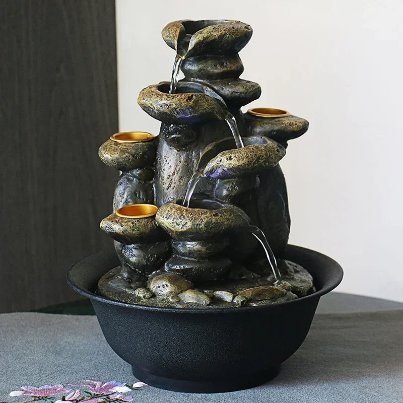 Feng Shui Decorative Water Fountain in Resin for Your Room