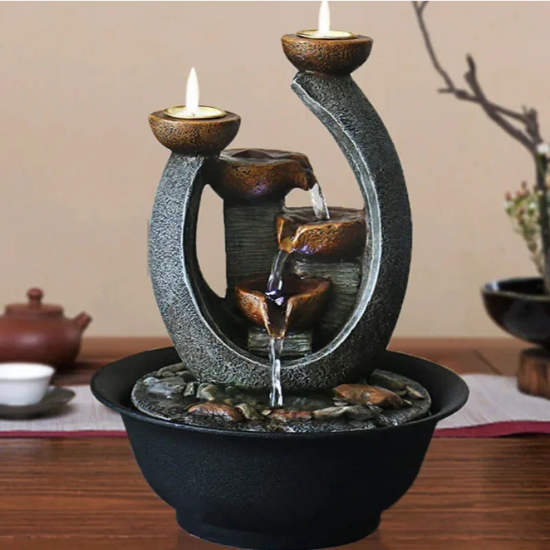 Feng Shui Decorative Water Fountain in Resin for Your Room