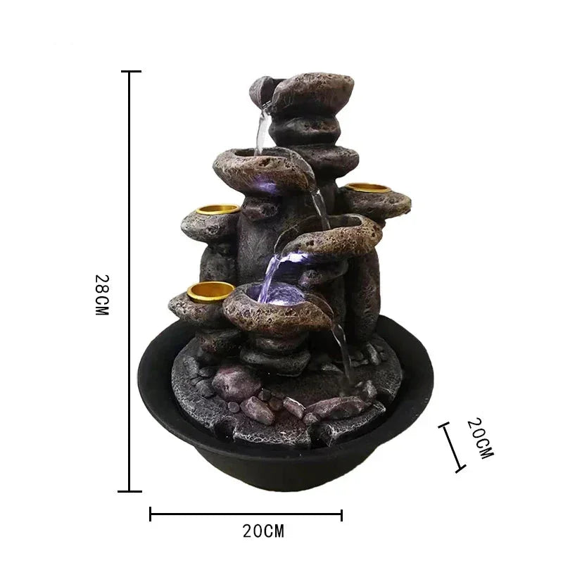 Feng Shui Decorative Water Fountain in Resin for Your Room