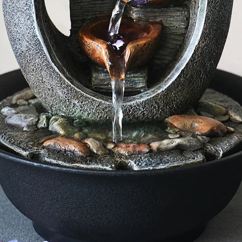 Feng Shui Decorative Water Fountain in Resin for Your Room