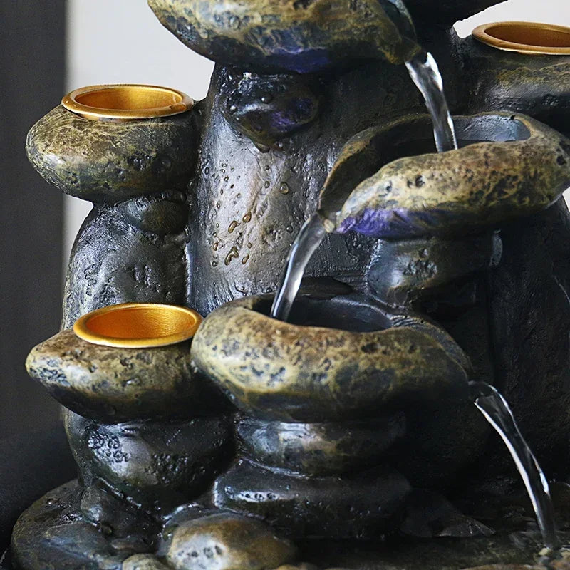 Feng Shui Decorative Water Fountain in Resin for Your Room