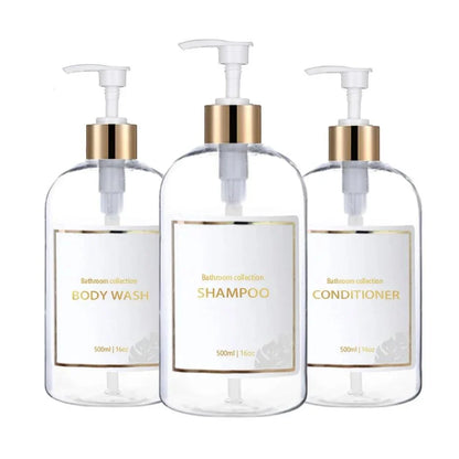 3-Piece Liquid Soap Dispenser Set for Bathroom