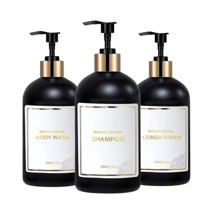 3-Piece Liquid Soap Dispenser Set for Bathroom