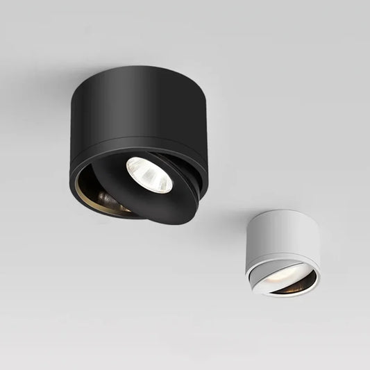 Dimmable Rotating LED Ceiling Light in Modern Aluminium