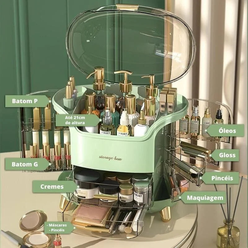Transparent Acrylic Makeup Organiser for Beauty Counter