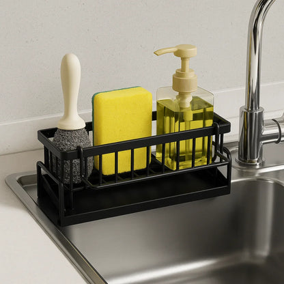 Sink Organiser with Shelf and Drain for Kitchen