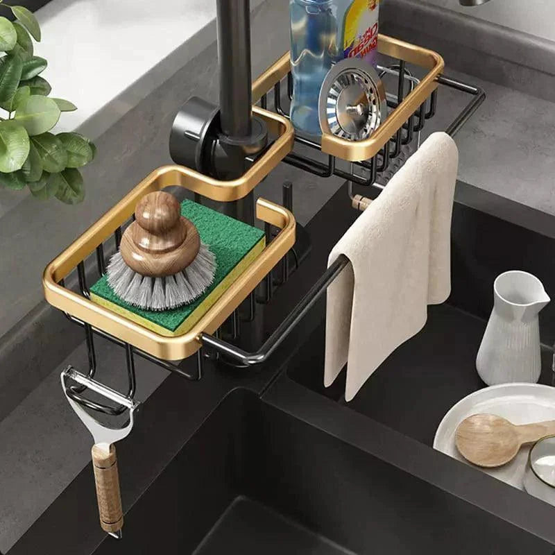 Aluminium Sink Organiser Sponge Holder for Kitchen