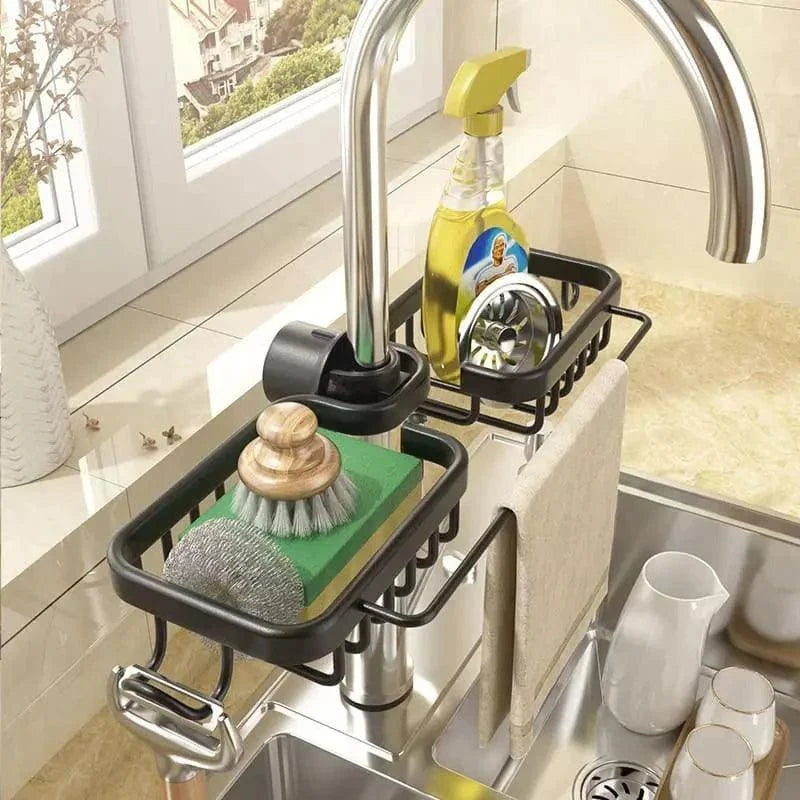Aluminium Sink Organiser Sponge Holder for Kitchen