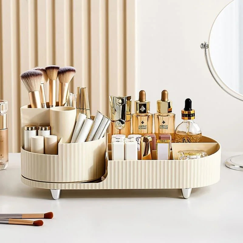 Makeup Brush Organiser with Dividers and Stylish Design