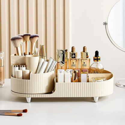Makeup Brush Organiser with Dividers and Stylish Design