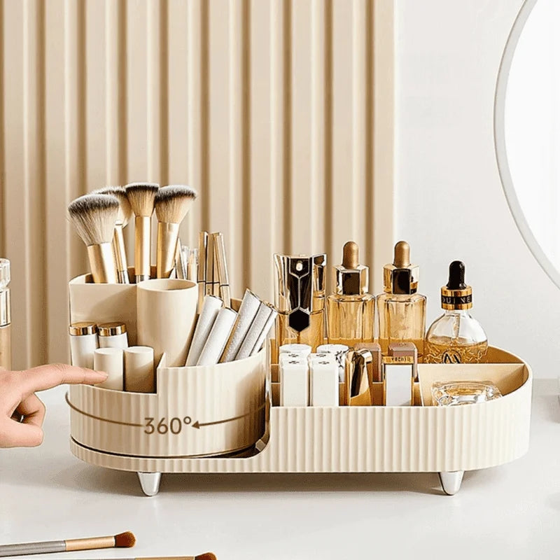 Makeup Brush Organiser with Dividers and Stylish Design
