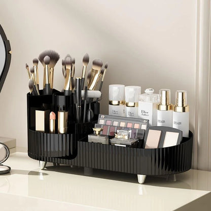 Makeup Brush Organiser with Dividers and Stylish Design