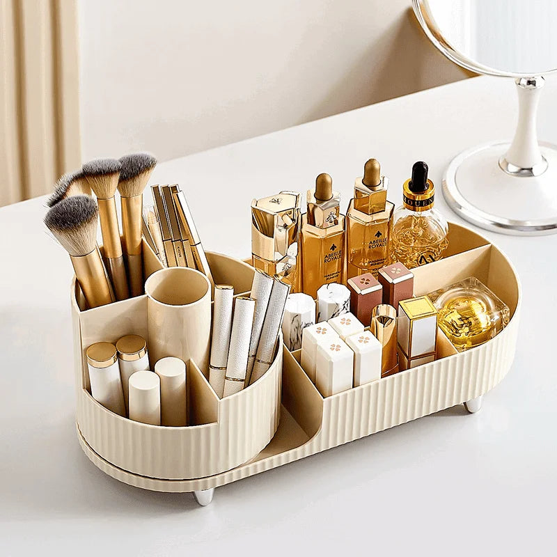 Makeup Brush Organiser with Dividers and Stylish Design