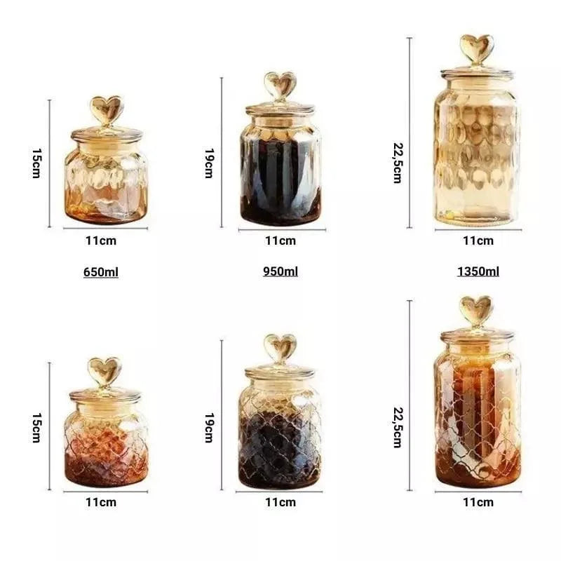 Hermetic Glass Jars with Silicone Seal