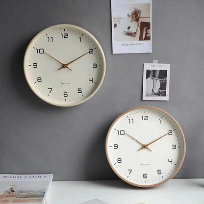 Nordic Wall Clock in Solid Wood
