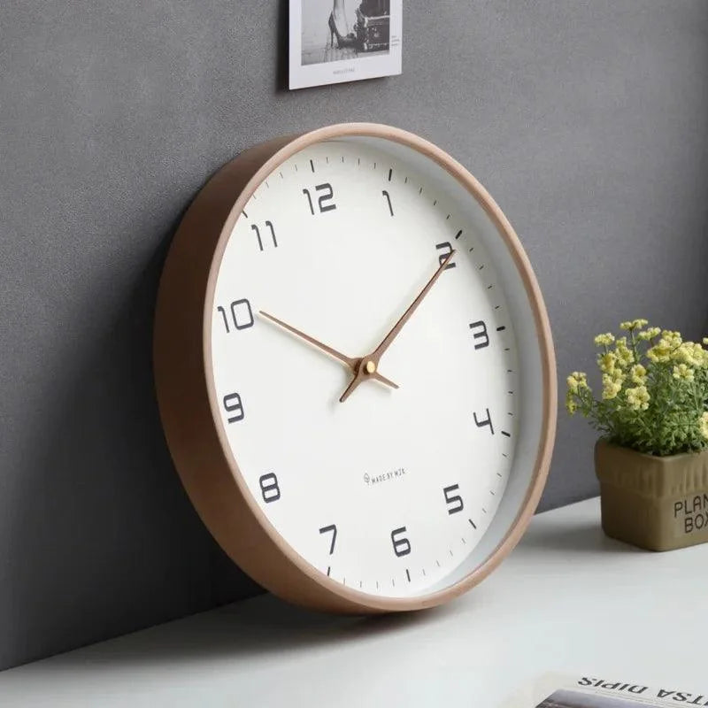 Nordic Wall Clock in Solid Wood