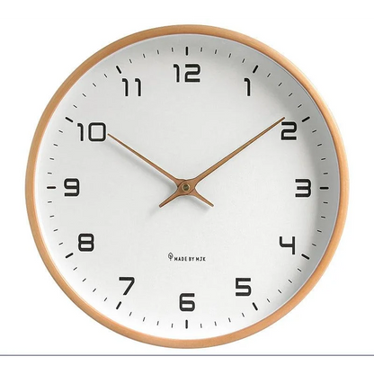 Nordic Wall Clock in Solid Wood