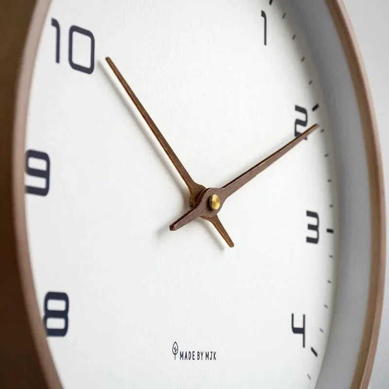 Nordic Wall Clock in Solid Wood