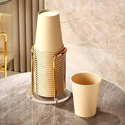 Disposable Cup Organiser Support in Stainless Steel and Acrylic