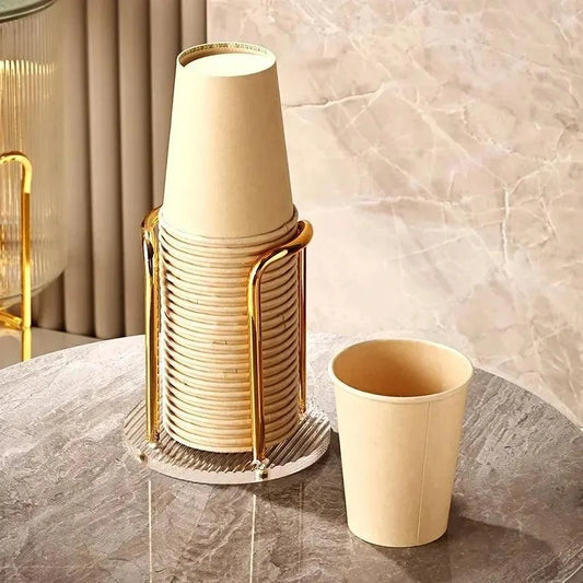 Disposable Cup Organiser Support in Stainless Steel and Acrylic