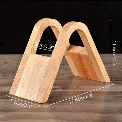 Vertical Solid Bamboo Coffee Filter Holder