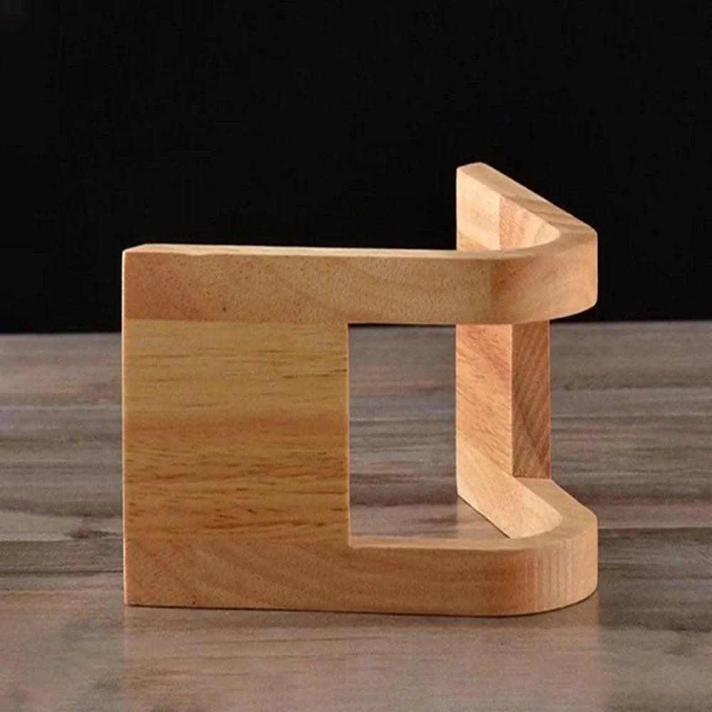 Vertical Solid Bamboo Coffee Filter Holder