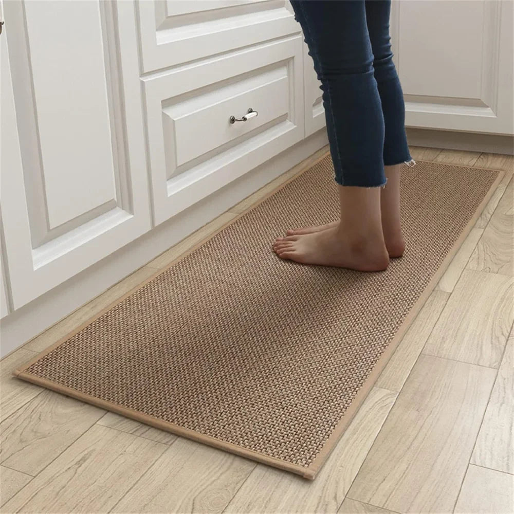 Washable Non-Slip Geometric Pattern Kitchen Mat